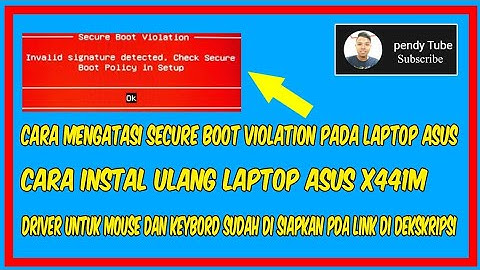 cara instal windows 10 asus x441m
