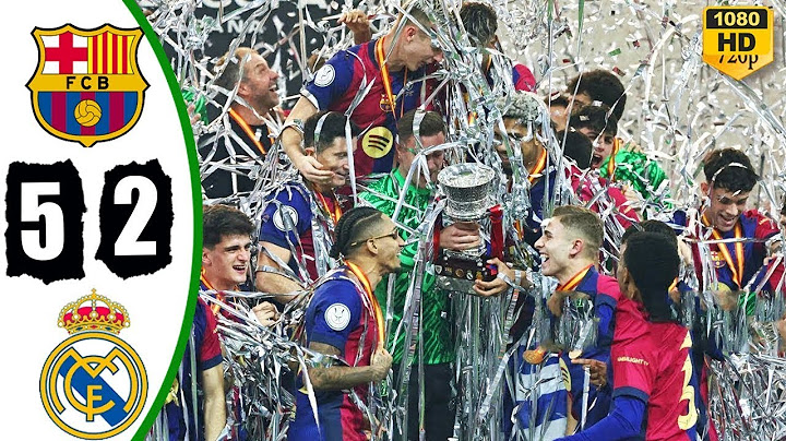 Barcelona vs Real Madrid 5-2 Resumen y Goles Completo | Final Supercopa de España 2025