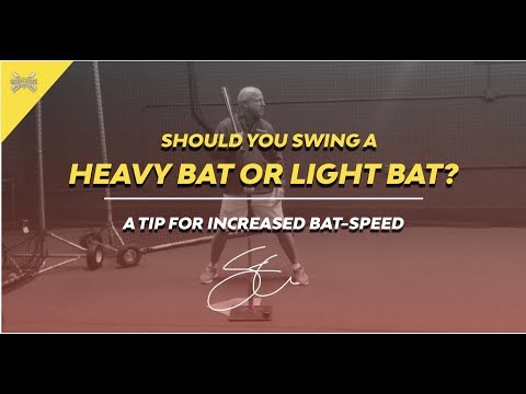Should you swing a heavy bat or light bat  Tips for bat speed.