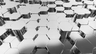 Abstract Silver & Chrome Hexagon Motion / Animation Background | FREE Silver & Chrome Hexagons