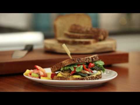 Chef John’s Roasted Vegetable Sandwich with Hummus and Arugula