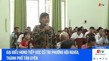 Đại biểu HĐND tiếp xúc cử tri phường Hội Nghĩa, thành phố Tân Uyên