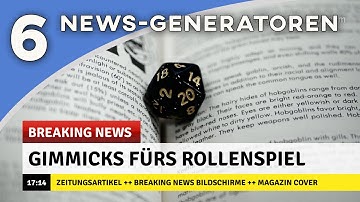 6 News-Generatoren - Zeitungsartikel, Breaking News & Magazin Cover | Pen and Paper Tools