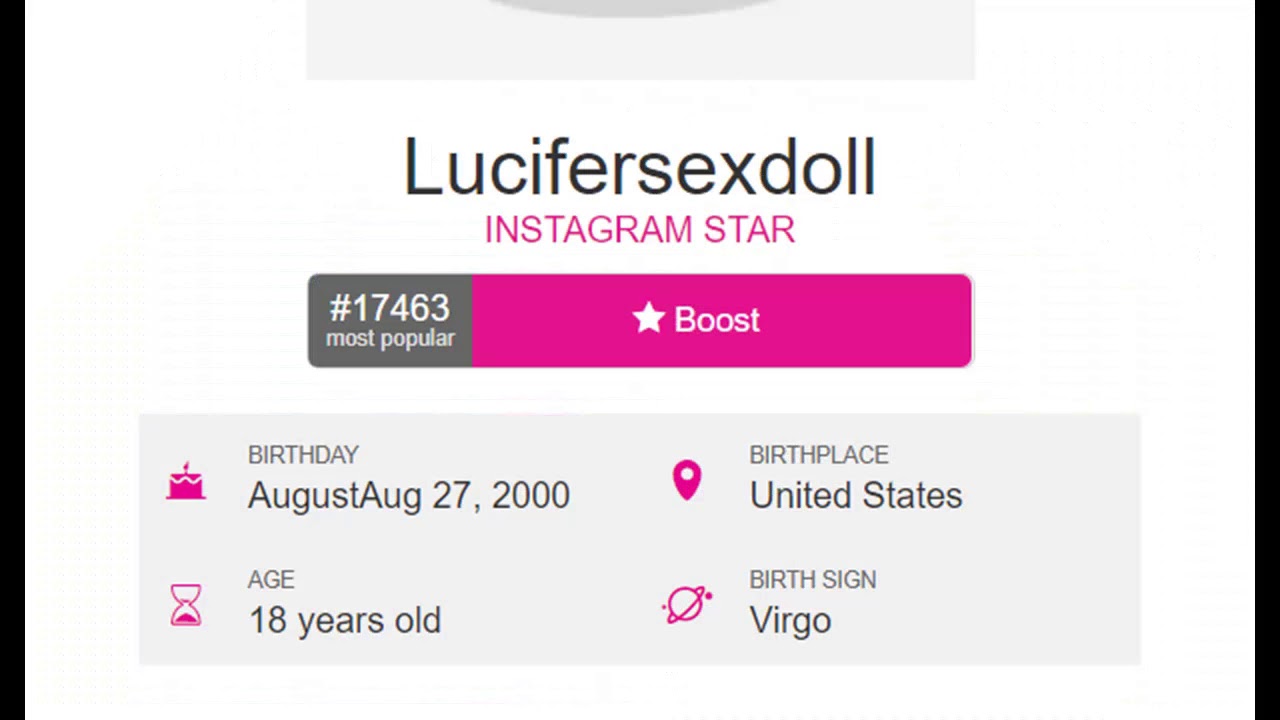Is lucifersexdoll old how Lucifersexdoll (Instagram