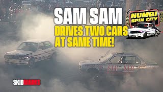 SAM SAM driving TWO CARS at the same time