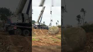 Large And Heavy Stone Crane#Viral #Respect