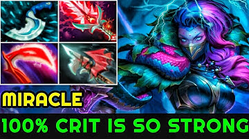 Miracle [Templar Assassin] 100% Crit Build Is So Strong Crazy Gameplay 7.23 Dota 2