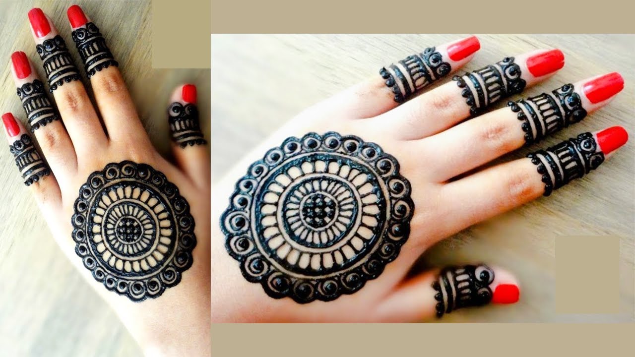 karwa chauth/Teej 2020 Special Mandala henna design | Beautiful henna ...