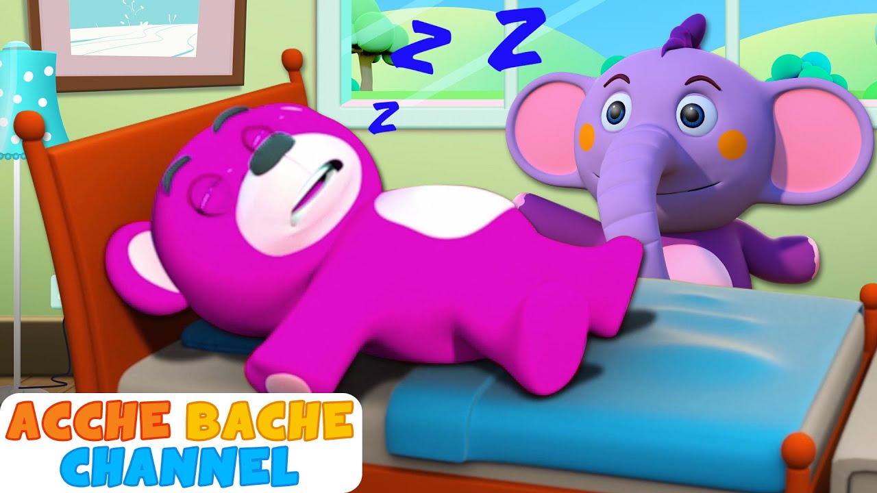 Colorful Teddy Bears- रंग सीखें हिंदी में | Hindi kids songs | Acche Bache Channel