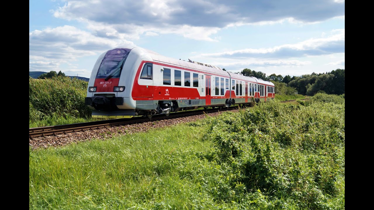 Vlaky Slovensko - Dunihlavy radu 861 na hornej Nitre