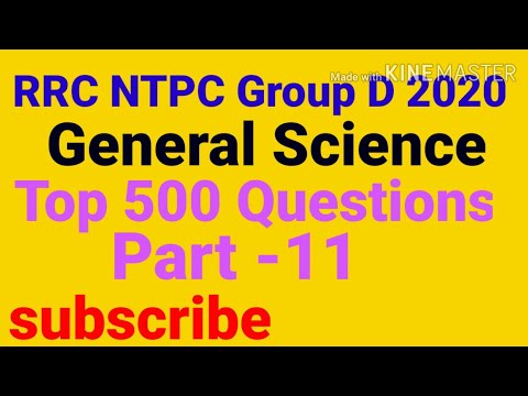 RRC NTPC Group D ssc general Science Top 500 Question day 11 - YouTube