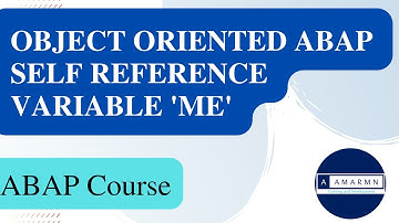 Object Oriented ABAP Self Reference variable ME