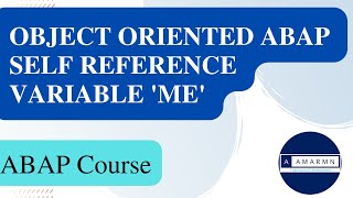 Object Oriented ABAP Self Reference variable ME