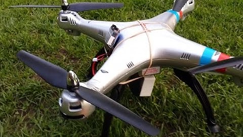 Syma X8G quadcopter / drone + Xiaomi Yi camera (flight No.1) / banggood.com