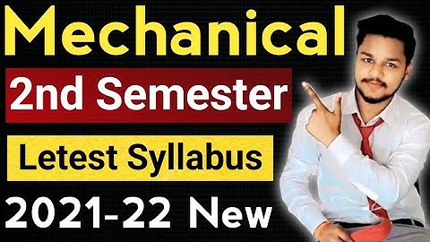 Diploma in Mechanical Engineering 3rd Semester New Syllabus#polytechnicmechanical3rdsemnewsyllabus22