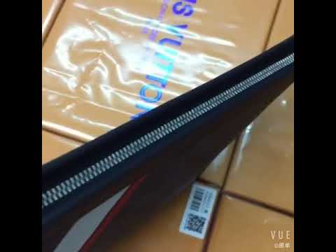 NEW 2018 Louis Vuitton Pochette Voyage MM V Monogram Eclipse Split NEW - YouTube