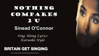 Video thumbnail of "Sinead O'Conner Nothing Compares To You Sing Along Lyrics"