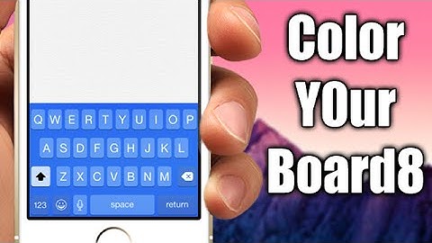ColorY0urBoard8 - iOS 8 Jailbreak Cydia Tweak