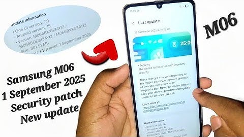 Samsung galaxy M06&F06 1 September 2025 new Security patch update | m06 new software update 
