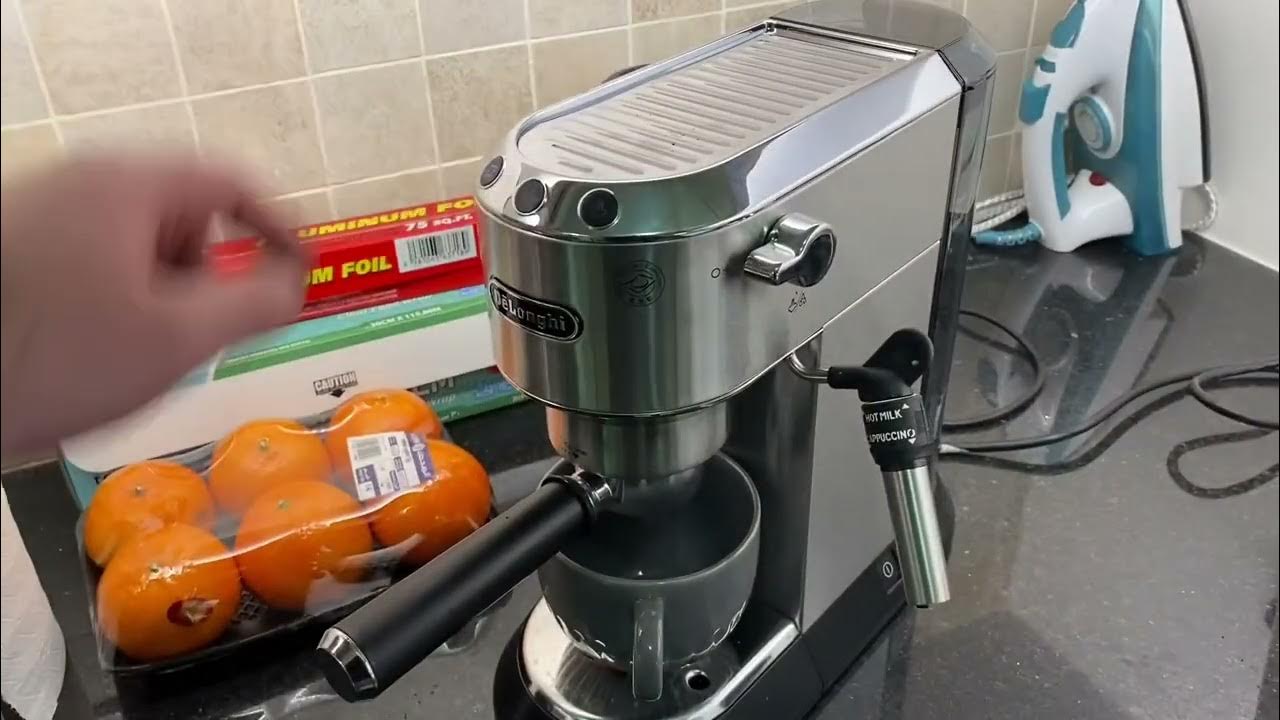 Using our new Delonghi Dedica for the first time YouTube