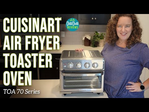 Air Fryer + Convection Toaster Oven by Cuisinart, 7-1 Oven with Bake,  Grill, Broil & Warm Options, Stainless Steel, TOA-60