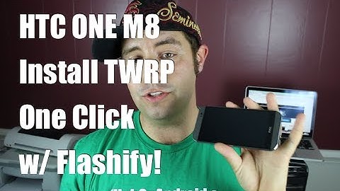 HTC One M8 TWRP or CWM Recovery One Click Install No PC!
