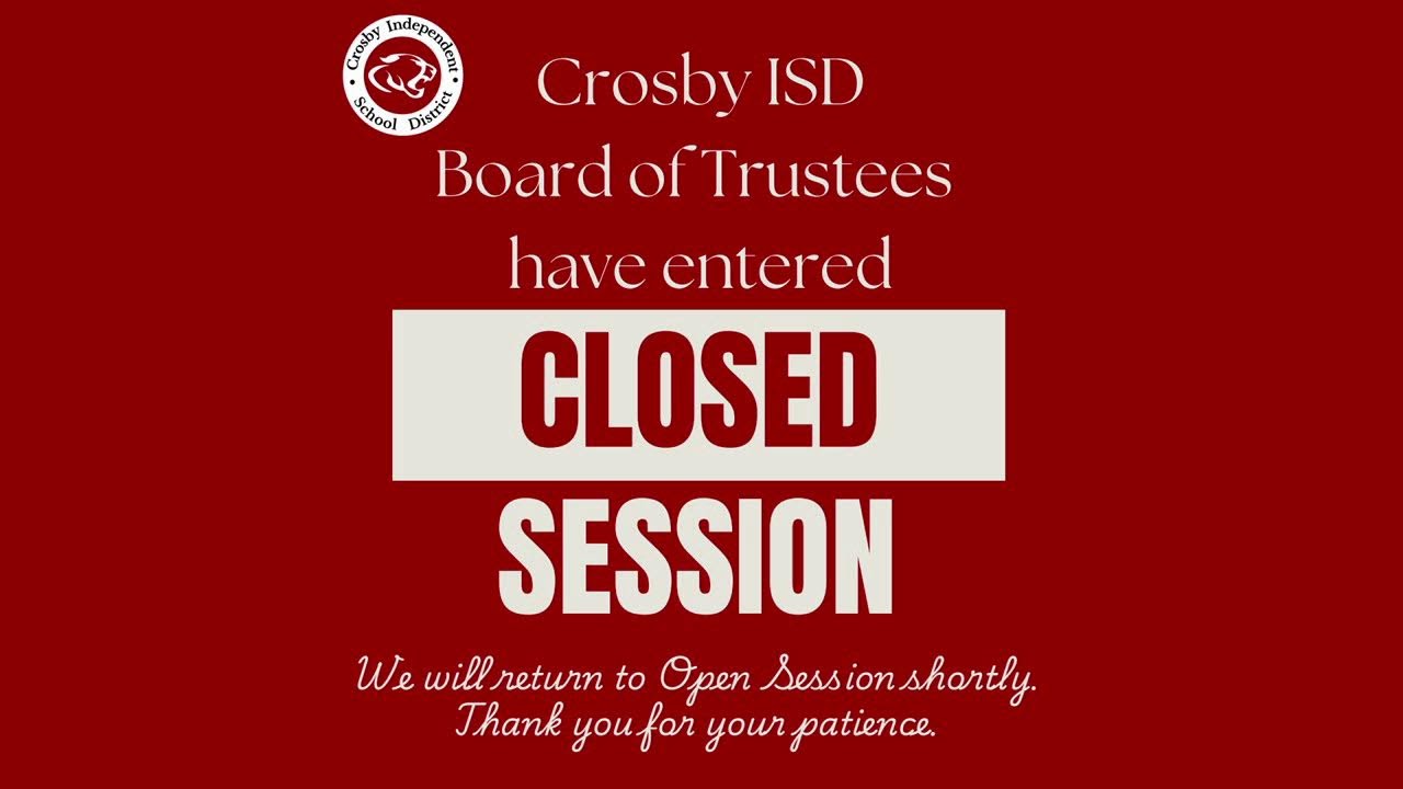 Crosby ISD Board Meeting 2-17-26