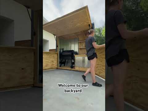 Closable Grill Shed!