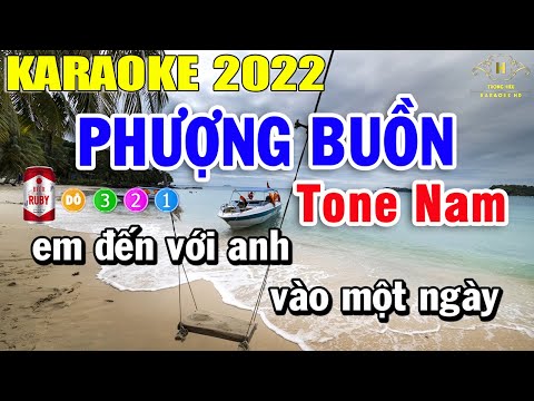 Phượng Buồn Karaoke Tone Nam Nhạc Sống | Trọng Hiếu
