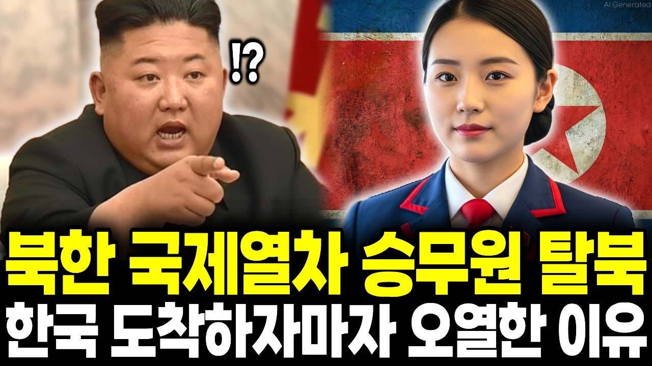 북한 국제열차 에이스 승무원 탈북, 한국 도착하자마자 주저앉아 오열한 이유 [AI 드라마]