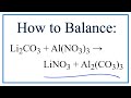 Balancing Chemical Equations Concepts