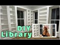 Home Library Vlog | DIY Built-In Bookshelves | IKEA Billy Bookcase Hack