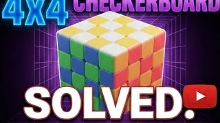 4x4 Checkerboard Pattern🏁 #pattern #rubikscube #magicalcuber