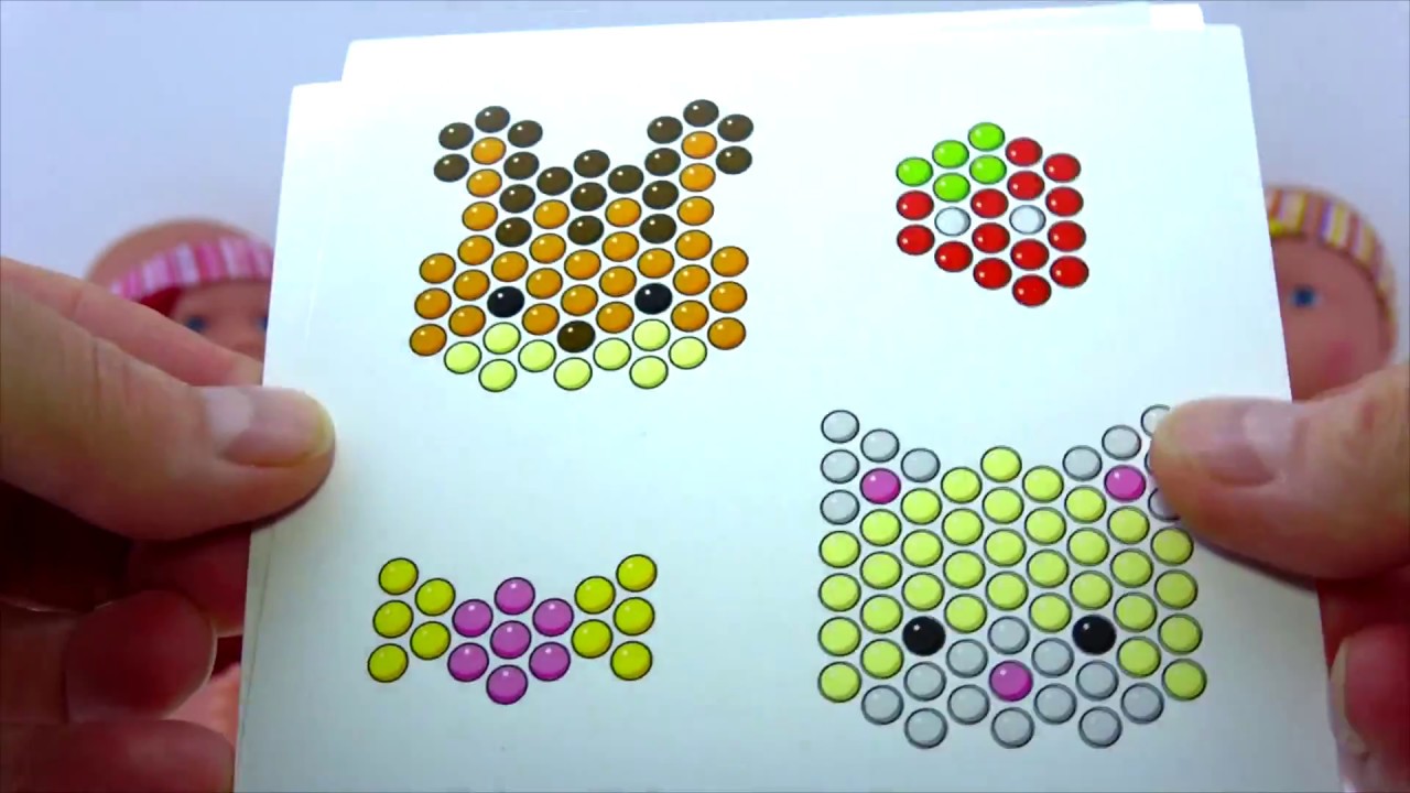 Водная мозаика для детей схемы