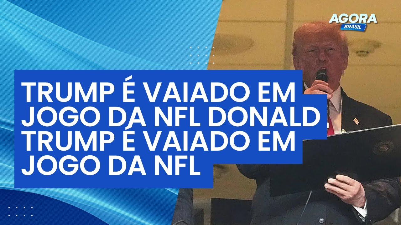 Donald Trump é vaiado em jogo da NFL durante homenagem a militares nos Estados Unidos | Agora Brasil