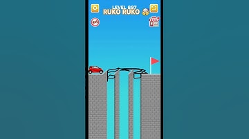 Draw Bridge Game play level 697 Shorts Viral Trending Game 🤯