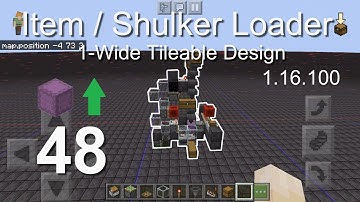 Minecraft Bedrock Tutorials(48) - How to build a Tileable Item/Shulker Loader (1.16.100)