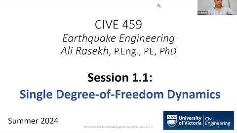 Session 1.1:Single Degree-of-Freedom Dynamics