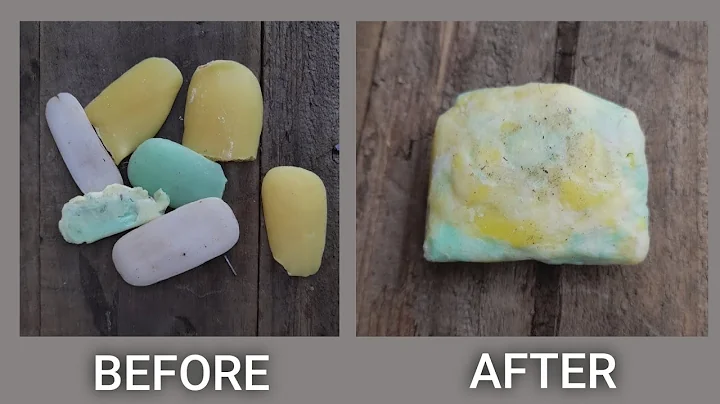 How to Recycle Soap Scraps into a Soap Bar | Soap Rebatch pt 2 #soaprecycling