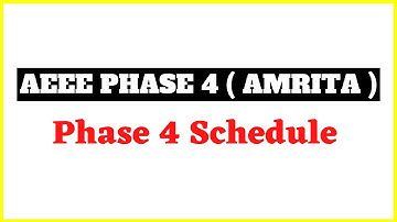 AEEE Phase 4 schedule | Slot Booking | Mock Test | SCM #aeee