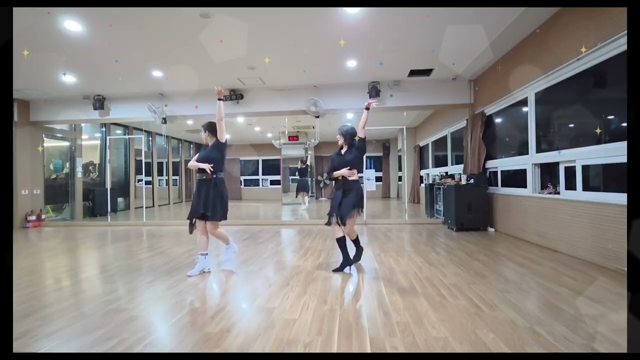 집착 라인댄스, “케미 폭발✨ 회원님과 라인댄스”