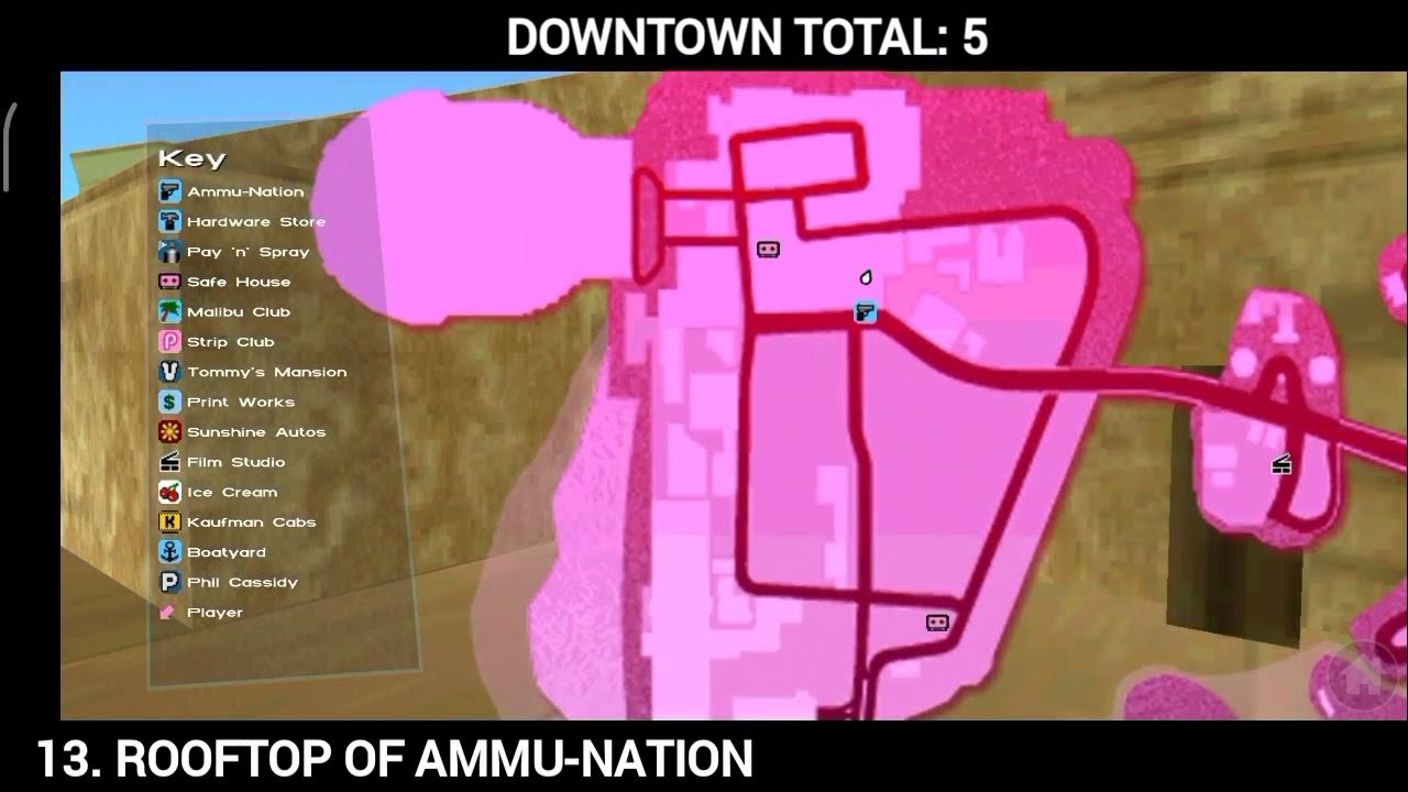 GTA Vice City Health Pickup Locations YouTube