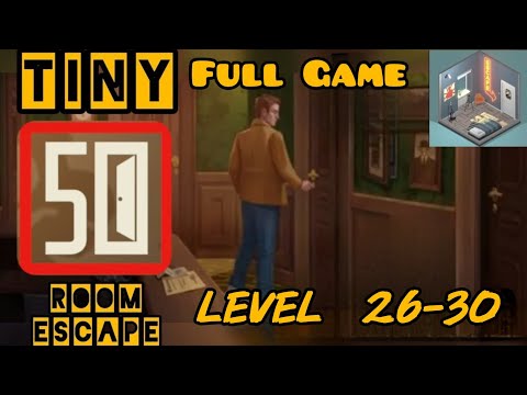 50 Tiny Room Escape Level 26 27 28 29 30 Full Walkthrough  @angelgame1