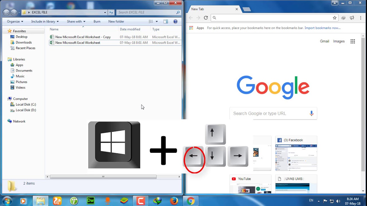 how-to-open-two-windows-side-by-side-in-windows-youtube-0-hot-sex-picture