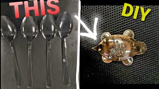 Diy Spoon Turtle How To Weld Stainless Steel Turtle, Out Of Spoons