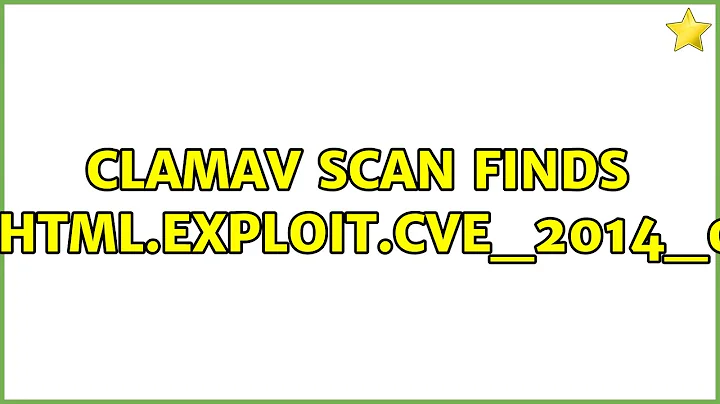 Ubuntu: Clamav scan finds PUA.HTML.Exploit.CVE_2014_0322