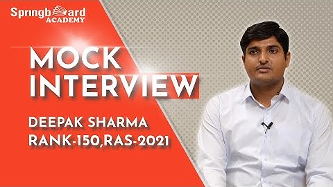 GST का गहरा ज्ञान है इस Topper को | RAS Topper Mr. Deepak Sharma #springboardacademyonline