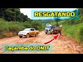 Resgatando caçamba do DNIT atolada