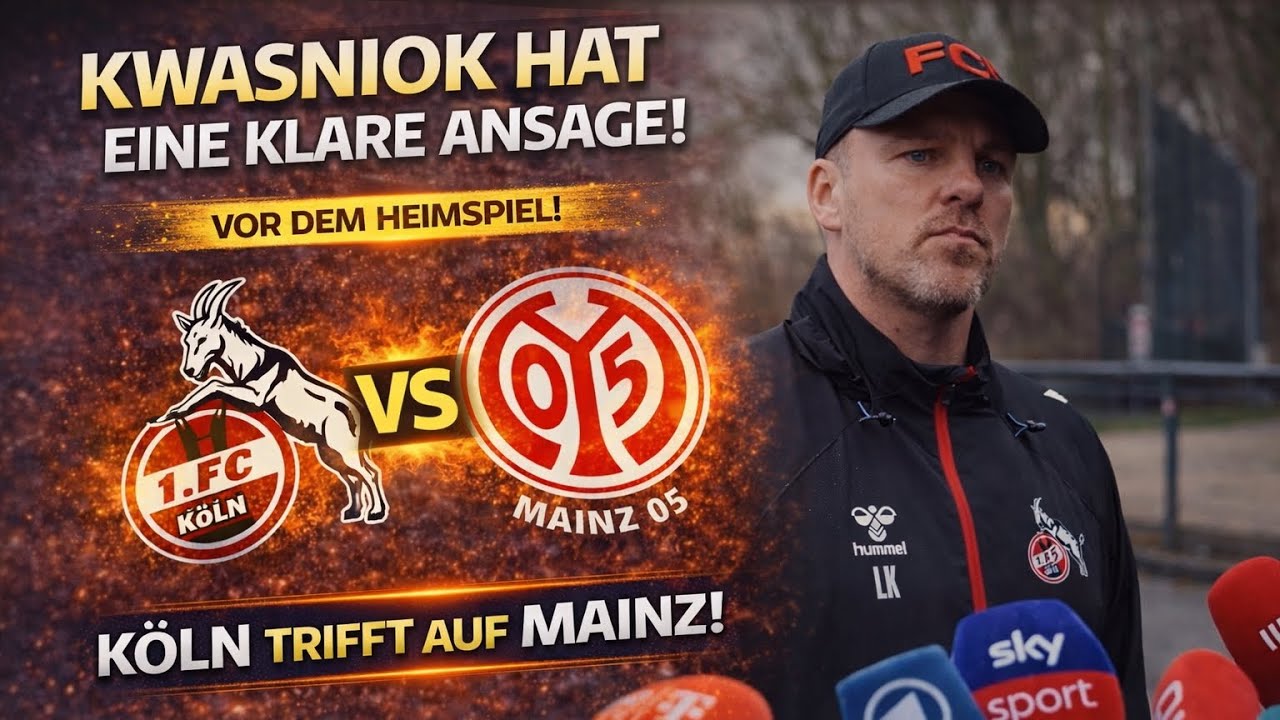 Kwasniok vor Köln vs Mainz: Konzentration vor dem wichtigen Duell