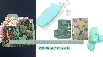 Mini MemoryDex Cards: WRMK Tab & Planned Punch Boards